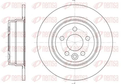 Produktbild von 2x REMSA Bremsscheibe 6615.00 hinten für ROVER 75 (RJ) für MG ZT Limousine 280mm