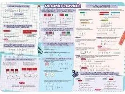 Obrázok produktu pre Podkładka na biurko Motyw ułamki zwykłe i dziesiętne