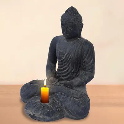 Immagine prodotto di Figura di Buddha Belagavi Portacandele 42 x 40 x 50 cm
