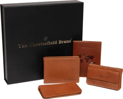 Produktbild von The Chesterfield Brand Geldbörse Geschenkset 4-teilig Leder 12 cm