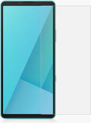 A screen protector is shown next to a tablet.