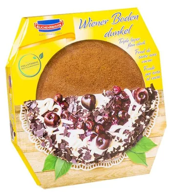 Image de KuchenMeister Fonds de tarte viennois foncés trois fonds individuels aérés 400g