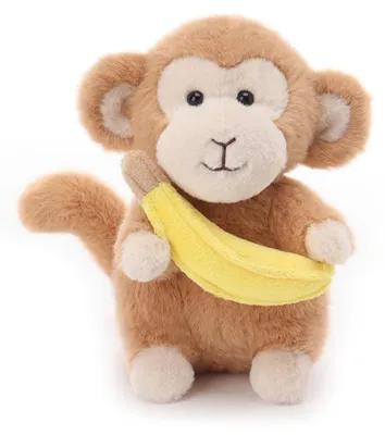 Productafbeelding van Schattig Pluche Knuffeldier Aap voor Kinderen, 16 cm