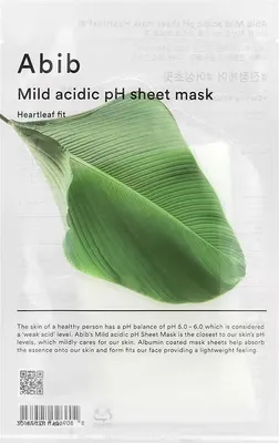 Produktbild von Abib Mild Acidic pH Sheet Mask Kojąca maska w płachcie, 30 ml