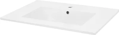 Produktbild von LuxeBath Waschbecken Aufsatzwaschbecken Eckig, 71x46,5x17,5 cm, Weiß, aus Keramik