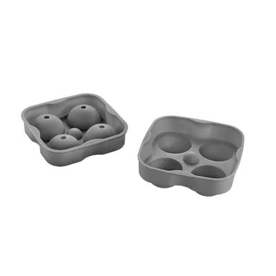 Produktbild von METALTEX 253536000 Eiswürfelformer Silikon für 4 Eiskugeln mit Ø 4,5 cm