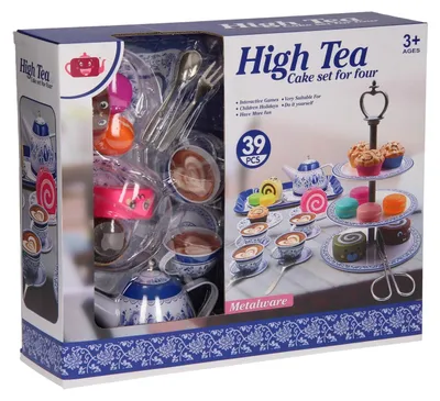 Obrázok produktu pre Čajový servis s etažérkou Detský servis High Tea Hračky