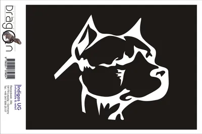 Produktbild von Aufkleber / Autoaufkleber - JDM / Die cut / Auto / OEM - Pitbull Kopf - 120x110 mm schwarz - Heckscheibe / Heckscheibenaufkleber
