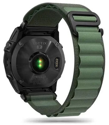 Produktbild von Tech-Protect Nylon Pro Garmin Fenix 5 / 6 / 6 Pro / 7 Militärgrün