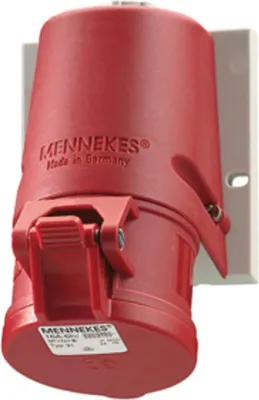 Obrázek produktu pro Mennekes CEE nástěnná zásuvka, TwinContact, 32 A, 5p, 400 V, 6 h, IP44, 1 ks.