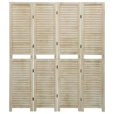 Produktbild von vidaXL 4-tlg. Raumteiler 140x165 cm Massivholz Paulownia