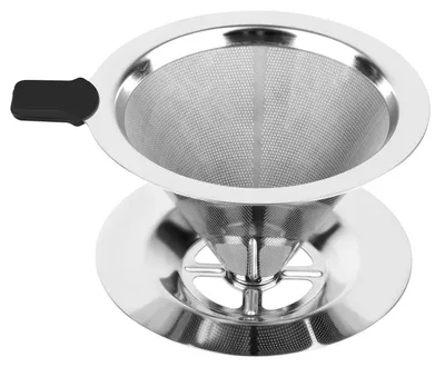 Kaffeefilter aus Edelstahl, wiederverwendbar, Kegelform, 1 Stück