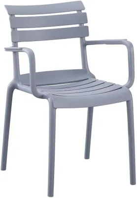 Immagine prodotto di Sedia da giardino Joliya, grigia, in plastica
