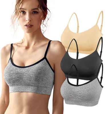 Obrázok produktu pre SHEKINI – Dámska podprsenka bez švov, pohodlná, s vypchávkou, push-up, bez kostíc, športová