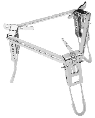 Image de Solidchoice - Support pliable pour réchaud de camping - Accessoire portable pour gazinière