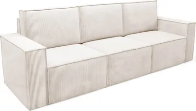 Produktbild von BETTSO klassisch Beige ORTO Dreisitzer Sofa mit modularem Kordbezug