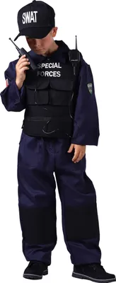 Produktbild von SWAT Anzug Kinder, Groesse:152