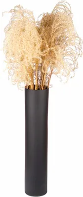 Immagine prodotto di Ecoglassworks Vase Zylinder, Dekovase, Blumenvase, Glasvase, Recyceltes Glas, Black matt, 50 cm