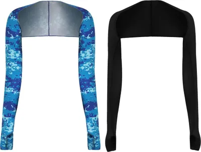 Produktbild von Armstulpen 2er-Pack Eisseide UV-Schutz Armwärmer Mit Fingerlöchern Für Sport Und Alltag