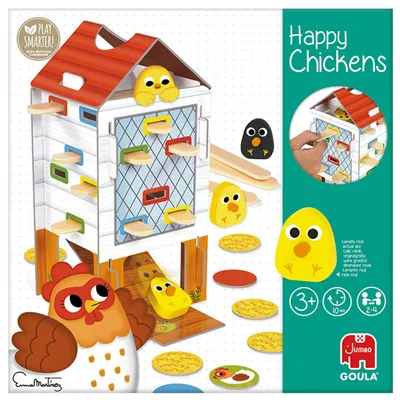 Produktbild von Jumbo Games GOULA Happy Chicks Happy Chicken, detská hra, rodinná hra, detská hra,, 53170