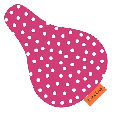 Produktbild von Bikecap Sattelabdeckung Kinder rosa Punkte