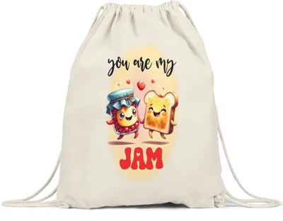 Produktbild von You Are My Jam Lustiger Turnbeutel für Marmeladen- und Toastliebhaber Süßes Geschenk