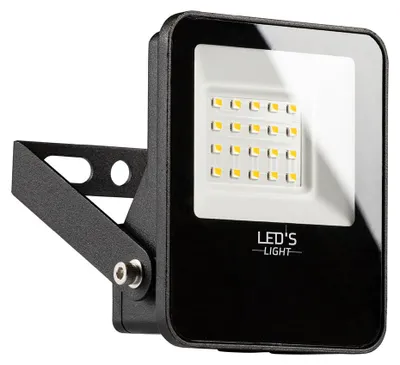 Productafbeelding van LED-verlichting, LED-fluter, zwarte behuizing, IP65, 10W, 1300lm, traal wit, 4000K, 105°
