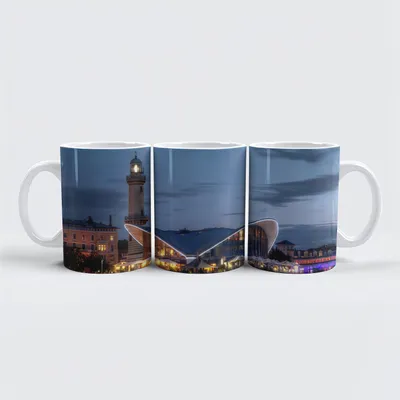 Image de tasse raxxa premium "Warnemünde le soir