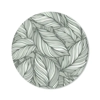 Produktbild von MuchoWow® Mauspad Mousepad Blumen - Illustration - Schwarz - Weiß 20x20 cm - Mousepads - Maus Mat - Pad - Mausunterlage - Schreibtischmatte