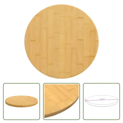 Obrázek produktu pro The Living Store Stolová deska Ø30x2,5 cm Bamboo