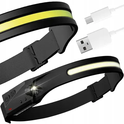 Obrázok produktu pre Trizand 21652 LED čelovka svietidlo COB + XPE , 1200mAh, IPX4 čierna
