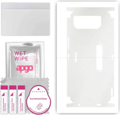 Produktbild von apgo Rückseite + Seiten Schutzfolie, Skin, kompatibel mit Asus ROG Phone 6, Hinten Displayschutzfolie aus Vinylfolie, kratzfest, einfache Montage - Matt Transparent
