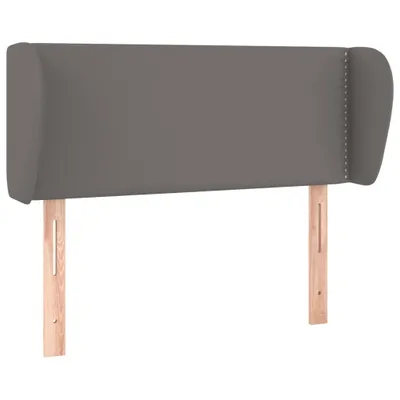 Produktbild von vidaXL Kopfteil mit Ohren Grau 103x23x78/88 cm Kunstleder