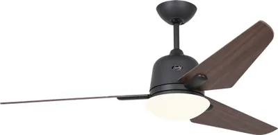 Zdjęcie produktu dla Energooszczędny wentylator sufitowy z oświetleniem i pilotem Eco Aviatos 132 cm bazaltowo-szary/orzech włoski