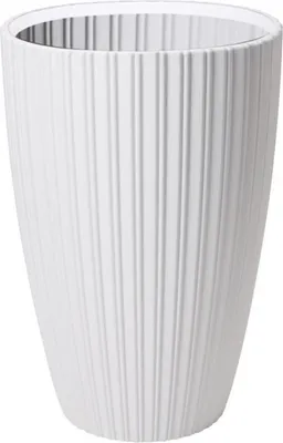 Immagine prodotto di Vaso da fiori - ID da giardino - Fantasia - 40 x 58 cm - Per giardino, balcone o interno - Bianco
