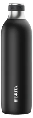Produktbild von Brita 1046734, Karbonisiererflasche, Schwarz, Edelstahl, Edelstahl, 0,9 ml, BRITA sodaTRIO, sodaTRIO pro, 1 Stück(e)