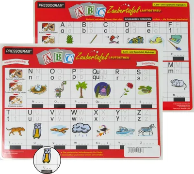 Produktbild von PRESSOGRAM Zaubertafel - Alphabet lautgetreu