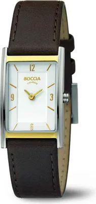 Produktbild von Boccia Titanium 3212-06 Uhr Damenuhr Lederarmband braun