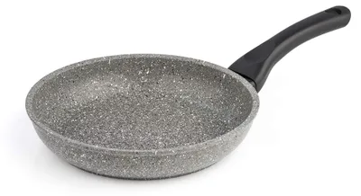 Image de Poêle antiadhésive Barazzoni Monolitica en aluminium, aspect pierre, avec revêtement Marmotech
