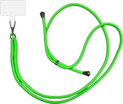 Productafbeelding van SmartphonicaTelefoonkabel Universeel - Verstelbare, afneembare kabel voor mobiele telefoon- 150 CM - Telefoonsnoer, neon groen