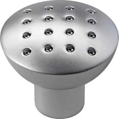 Produktbild von Hettich Möbelknopf Zinkdruckguss Aluminium-Optik Ø 28,0 mm - 1 Stück