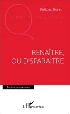 Produktbild von Renaître, ou disparaître