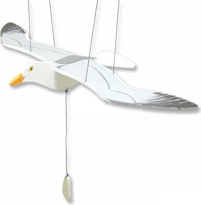 Produktbild von matches21 Fliegender Vogel Mobile mit Flügelbewegung als Holz Bausatz Bastelset Werkset f. Kinder ab 10 Jahren