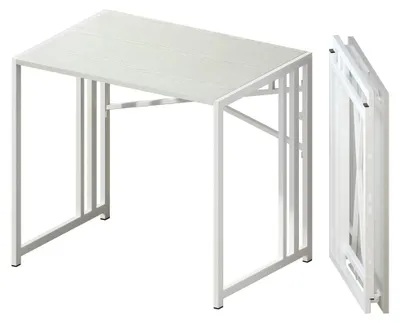 Klapp-Schreibtisch 83x40x75 cm, weiß, kein Aufbau nötig