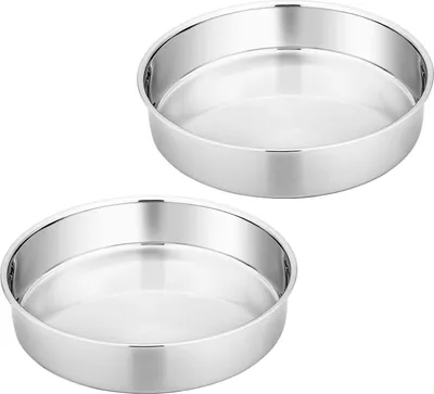 Produktbild von Homikit Edelstahl Rund Kuchenform Set 20 cm 2er - Spülmaschinenfest