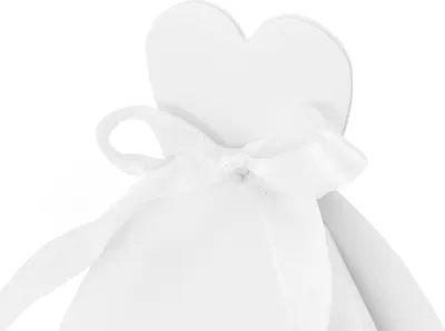 Immagine prodotto di Scatola per regali 6,5x3x9cm Sposa 10 pz Bianco