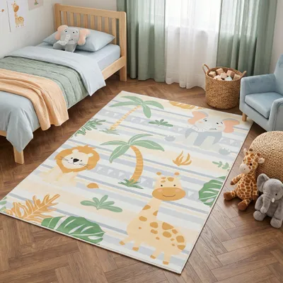 Image de TAPISO KIDS : Tapis pour enfants, antidérapant, OEKO-TEX, dimensions 140 x 200 cm