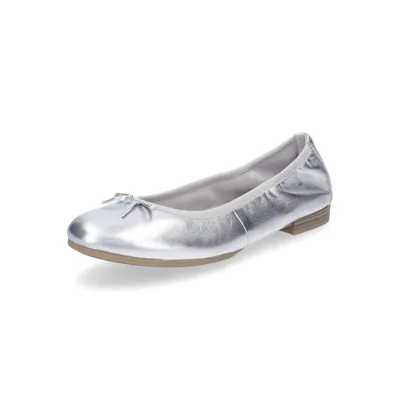 Produktbild von Tamaris Damen Leder Ballerina silber