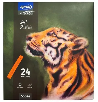 Obrázok produktu pre SUCHÉ PASTELY Školské pastelové kriedy Koh-I-Noor Spree Extra Fine, 24 farieb
