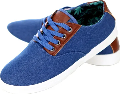 Produktbild von Reslad Sneaker Herren Schuhe Denim Look Patched Low Cut Schnürer RS-88276 Hellblau EUR 41